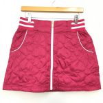 キャロウェイ　中綿スカート　レッド×白