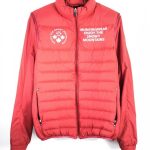 マンシングウェア 切替ダウンジャケット レッド