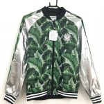 ジャックバニー ブルゾン グリーン×黒×シルバー ボタニカル