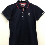 アンパスィ　半袖ポロシャツ　ネイビー×レッド