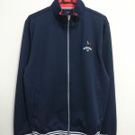 キャロウェイ ブルゾン ダークネイビー×白×レッド 一部ボーダー