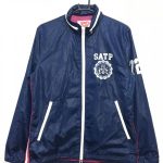 サーフアンドターフ ブルゾン ナイロンジャケット ネイビー×白