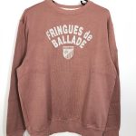 ゾーイ トレーナー ダスティーピンク×ライトグレー スウェット