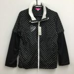 ビバハート 2way レインウェア ドット柄 黒白