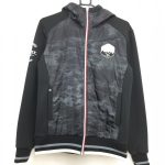 フィラゴルフ 中綿ブルゾン 黒×グレー 迷彩