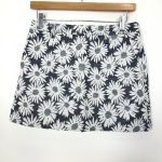 マスターバニー スカートパンツ ダークネイビー×白 花柄