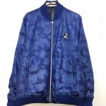 マークアンドロナ 中綿ブルゾン カモフラ迷彩 ブルー スタジャン