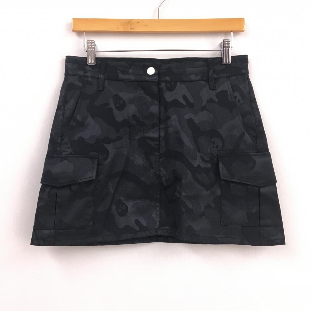 MARK&LONA マークアンドロナ カーゴスカート 黒 迷彩 - ゴルフウェア  