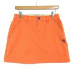 パーリーゲイツ スカート オレンジ 2018年モデル チェック柄地模様