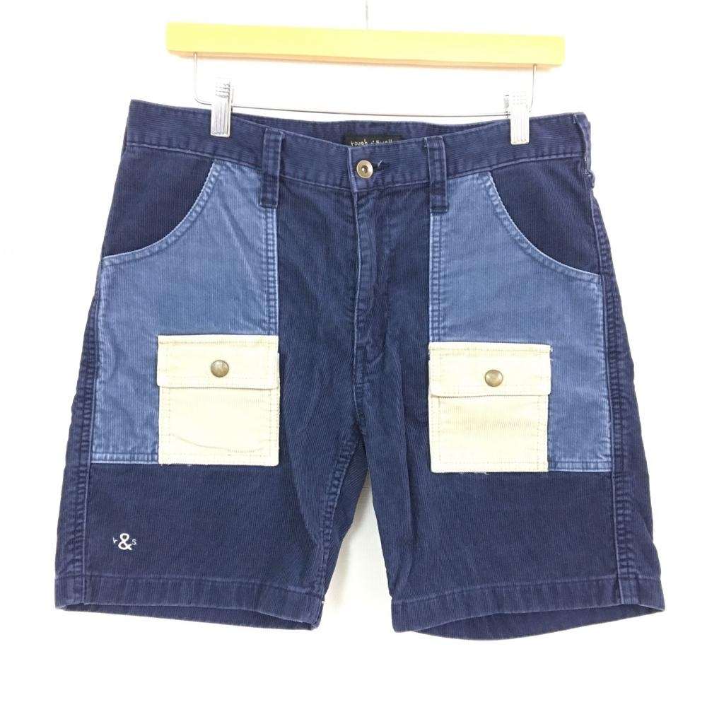 ラフアンドスウェル ハーフパンツ ネイビー アイボリー コーデュロイ ゴルフウェア買取 レオゴルフ