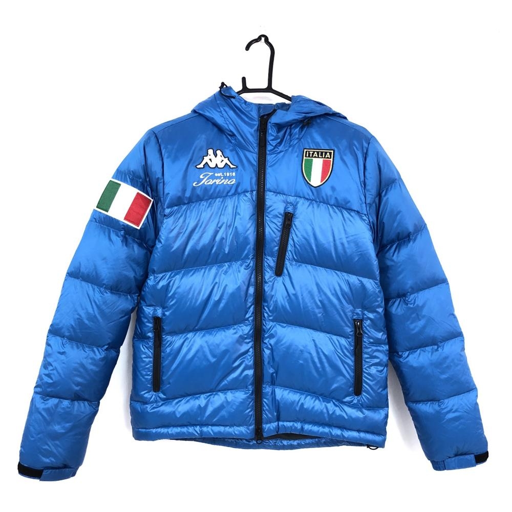 カッパ ダウンジャケット ブルー×白 ITALIA - ゴルフウェア買取 