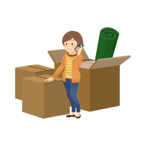 不用品をまとめて処分したい女性