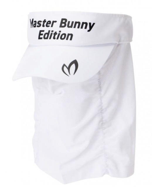 マスターバニーのフェイスカバー付きサンバイザー