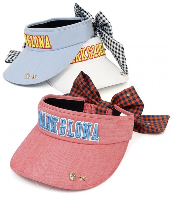 マークアンドロナのリボン付きサンバイザー