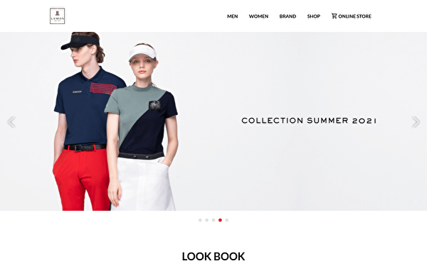 LANVIN SPORT オフィシャルサイトのトップページ