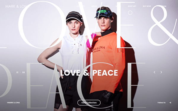 MARK&LONA オフィシャルサイトのトップページ