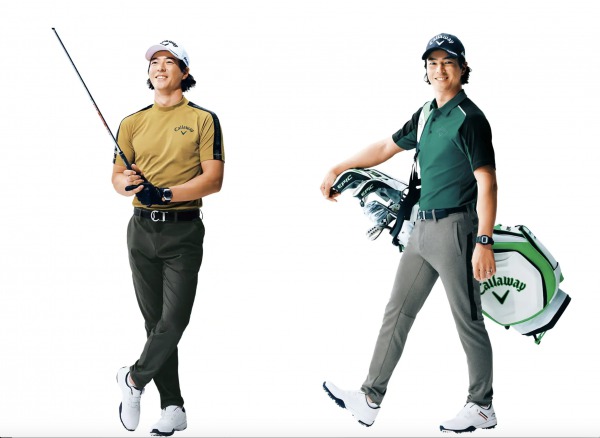 キャロウェイのゴルフウェアを着ている石川遼選手