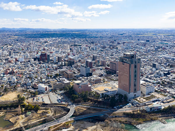 群馬県の市街地の画像