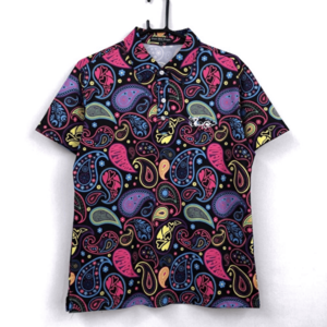 ペイズリー柄のゴルフウェア