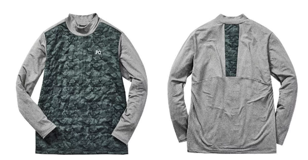 GOLFフロントキルト長袖ポロシャツ