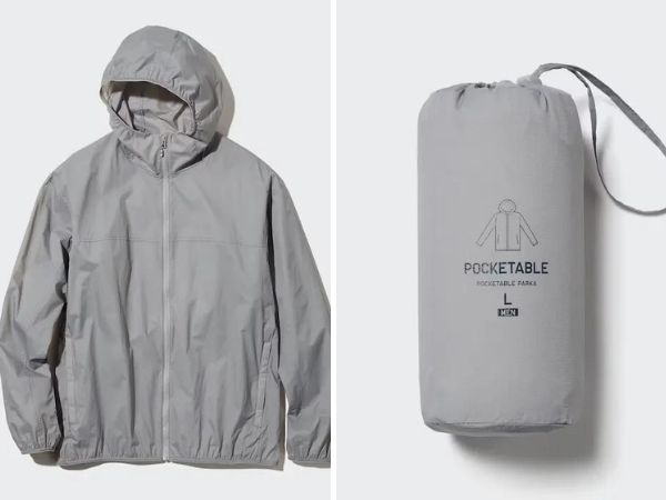 ユニクロ ゴルフウェア ポケッタブルUVカットパーカ