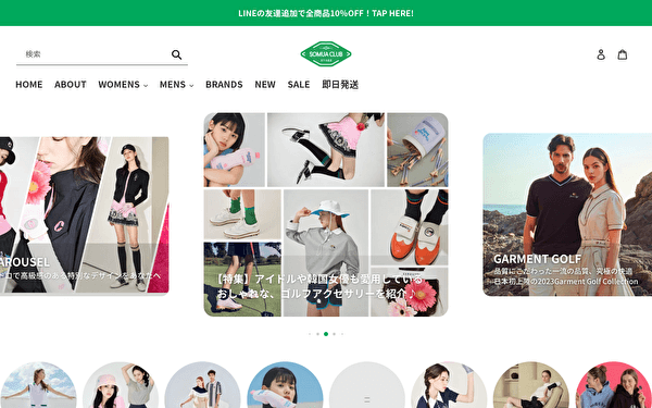 SOMUA CLUB 韓国 ゴルフウェア 通販サイト