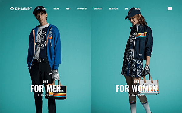 ゴルフウェア おしゃれ ブランド メンズ ホーンガーメント