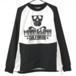 【新品】マークアンドロナ スニード 黒×白 アイアンスカル メッシュ裏地 メンズ 46(M) ゴルフウェア 2024年木村拓哉着用モデル MARK＆LONA