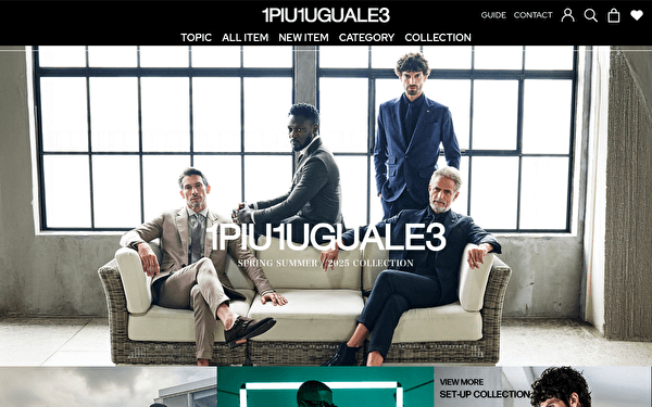 1PIU1UGUALE3 ゴルフウェア 流行 2025