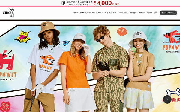 PW CIRCULUS 可愛い ゴルフウェアブランド