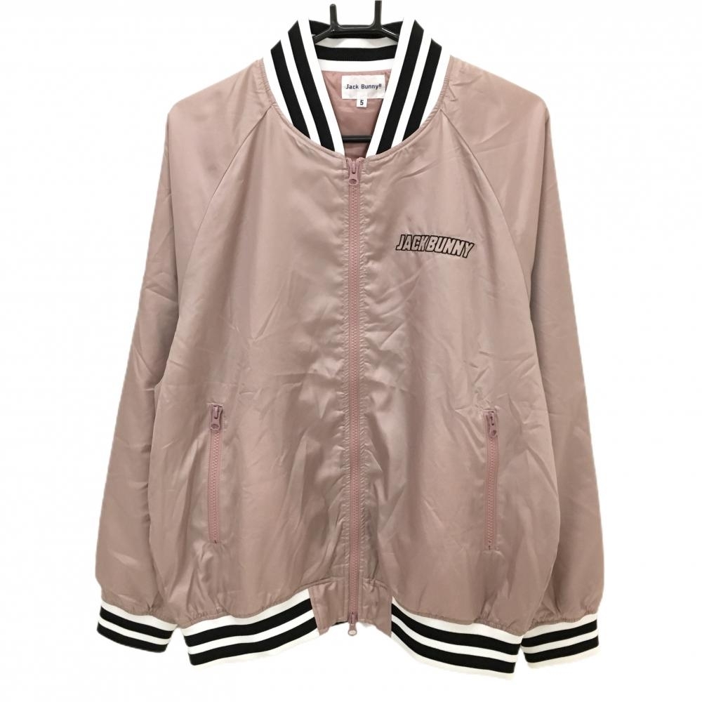 【超美品】ジャックバニー×ドラえもん ジャケット スモーキーピンク 背ドラえもん メンズ 5(L) ゴルフウェア 2024年モデル Jack Bunny
