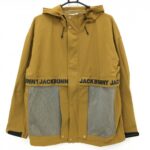 【新品】ジャックバニー ジップパーカー ブラウン×グレー 一部メッシュ地 ブルゾン メンズ 5(L) ゴルフウェア Jack Bunny