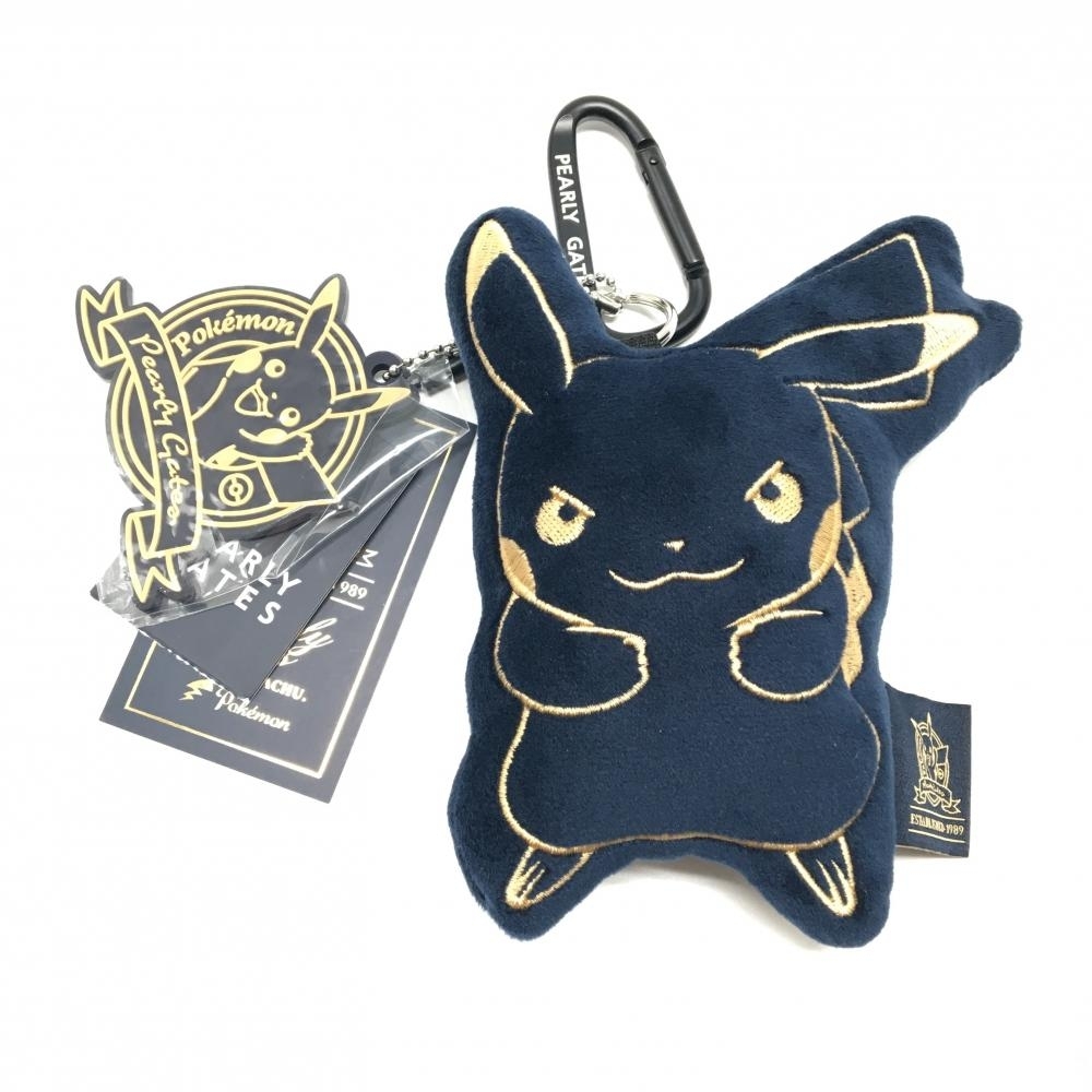 【新品】パーリーゲイツ×ポケモン ボールポーチ ネイビー ピカチュウ 中綿 ポケットモンスター ゴルフ 2026年モデル PEARLY GATES